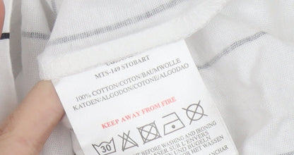 Mens UK Size L Brave Soul White  T-Shirt