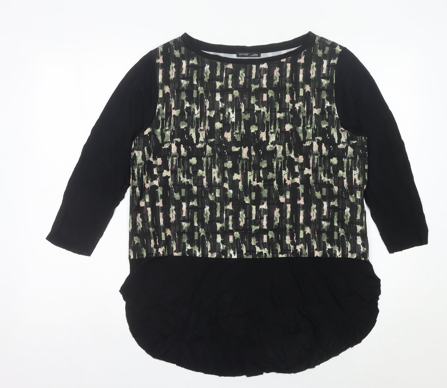 Womens UK Size M Zara Multicoloured Tunic Blouse