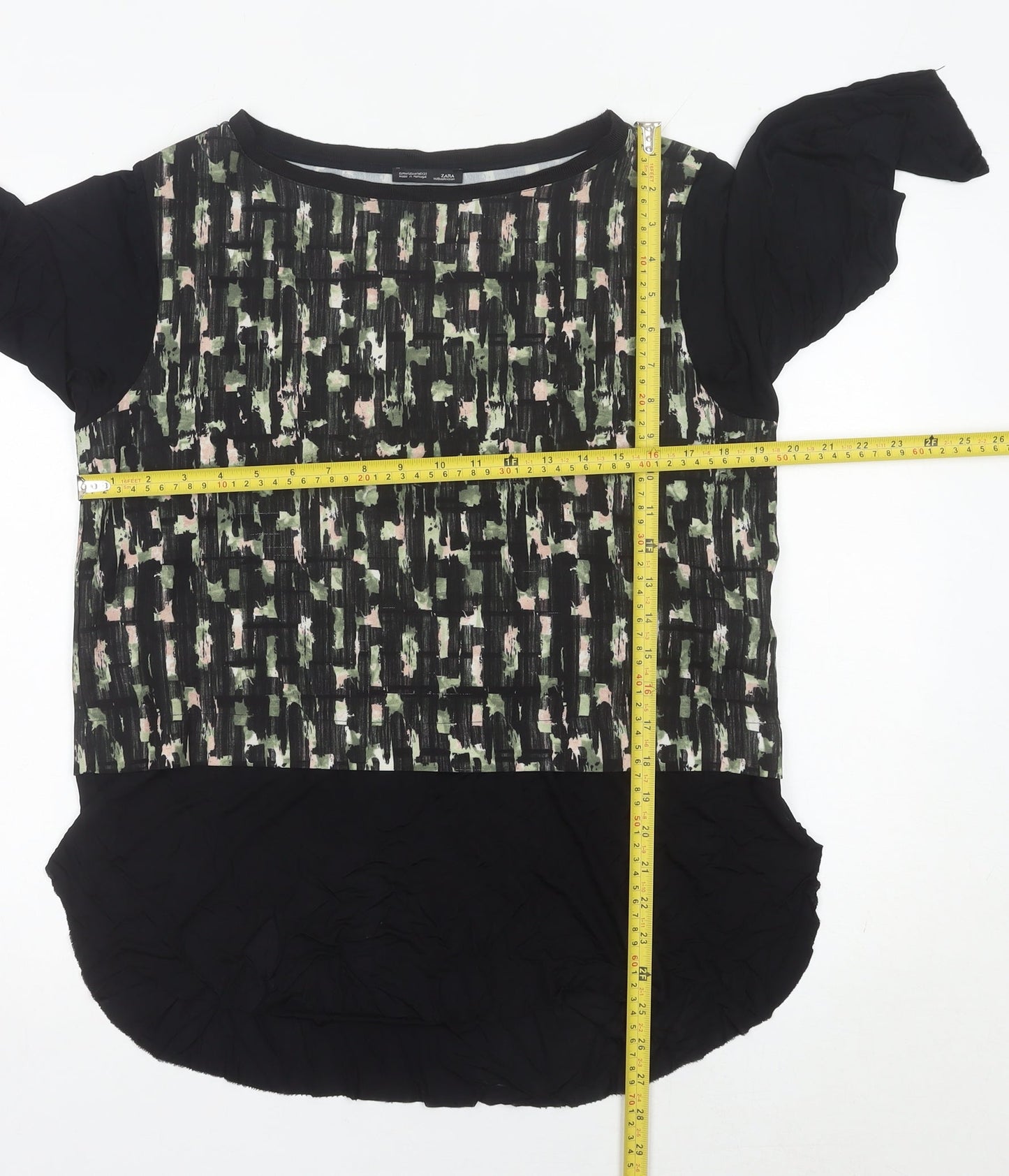 Womens UK Size M Zara Multicoloured Tunic Blouse