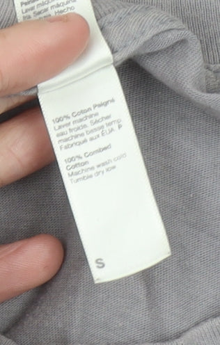 Womens UK Size S American Apparel Grey Basic T-Shirt