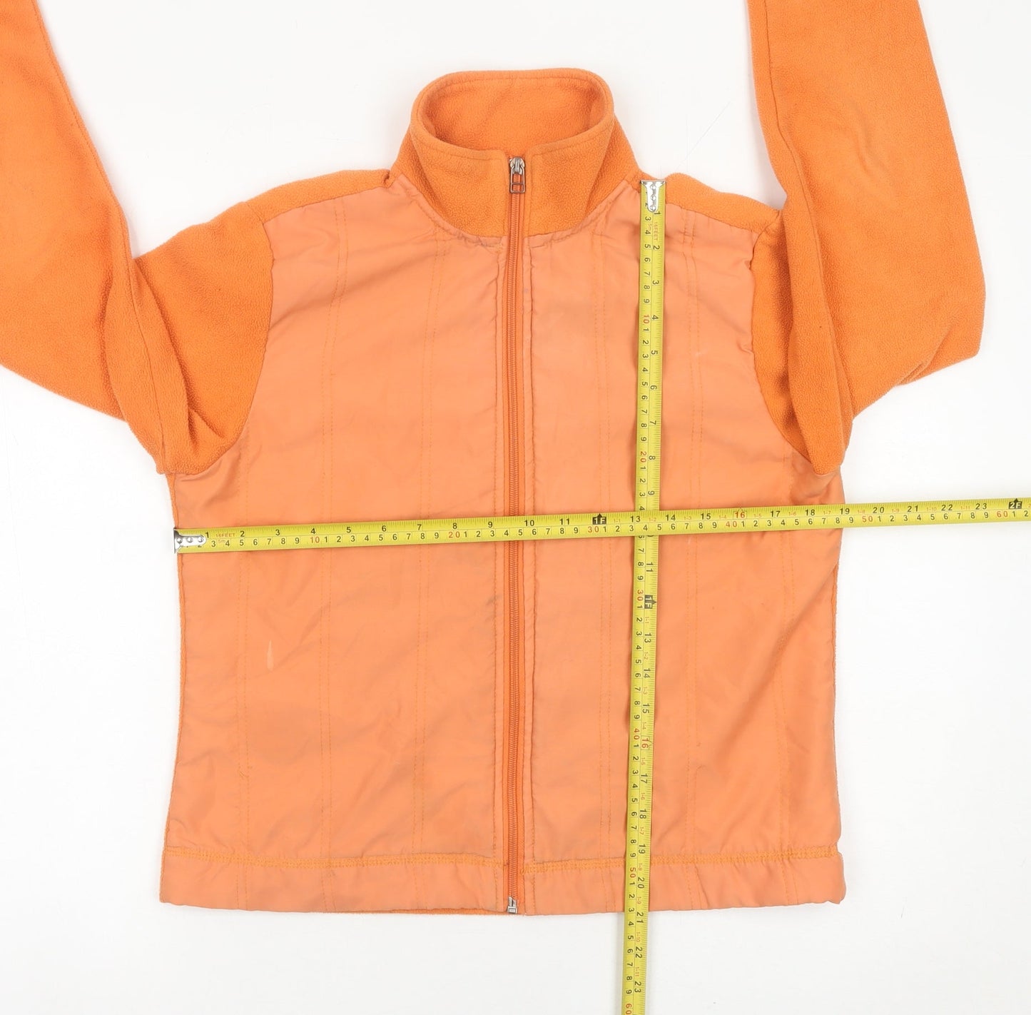 Authentic Clothing Company Women’s Orange Fleece Jacket Size M