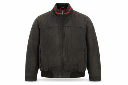 Hardtop Men’s Brown Bomber Jacket Size 48 Full Zip Casual