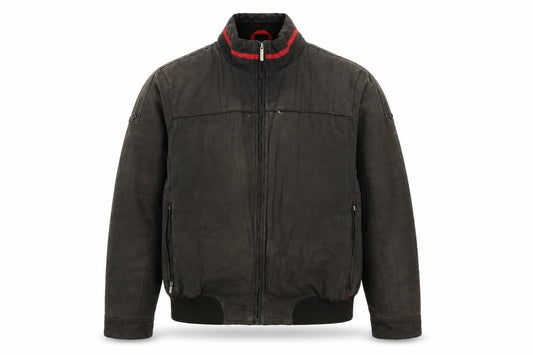 Hardtop Men’s Brown Bomber Jacket Size 48 Full Zip Casual