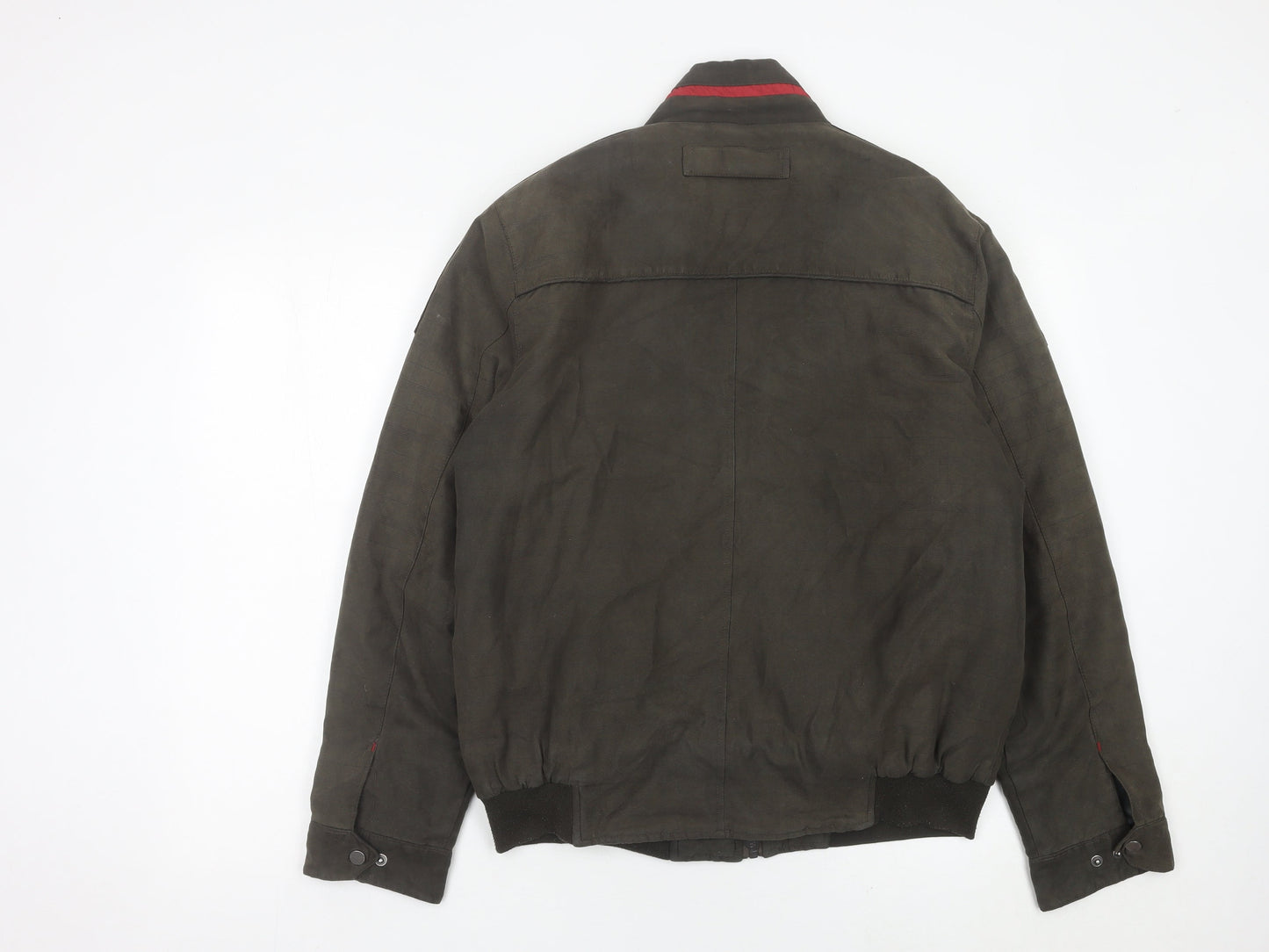 Hardtop Men’s Brown Bomber Jacket Size 48 Full Zip Casual