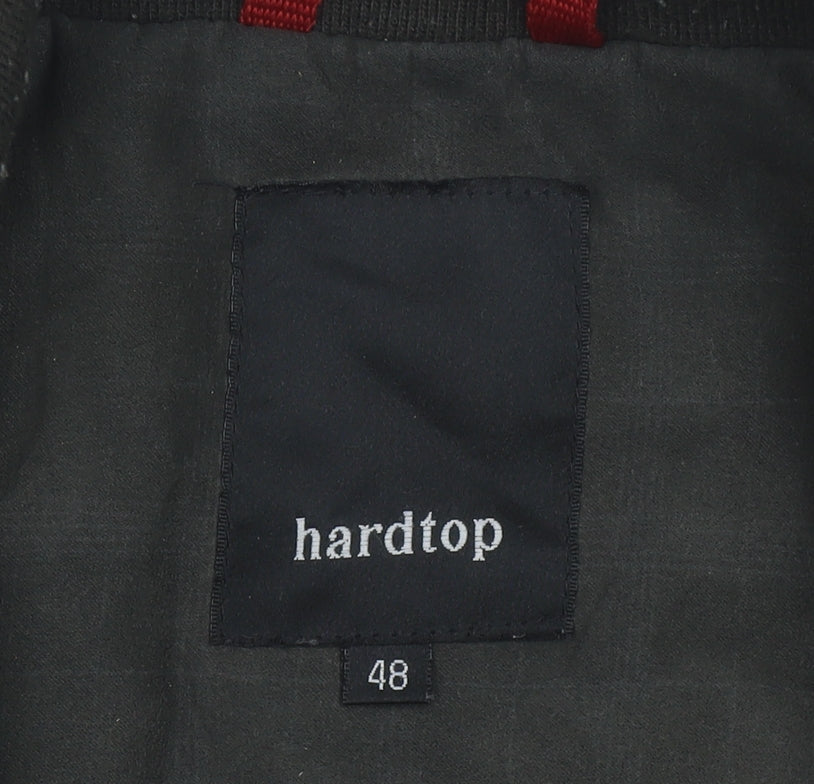Hardtop Men’s Brown Bomber Jacket Size 48 Full Zip Casual