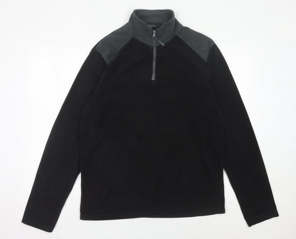 Mens UK Size M Brave Soul Black Pullover Sweatshirt