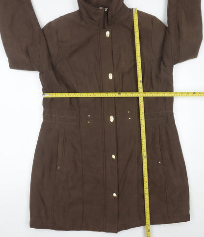 Womens UK Size L Anna Rose Brown Overcoat