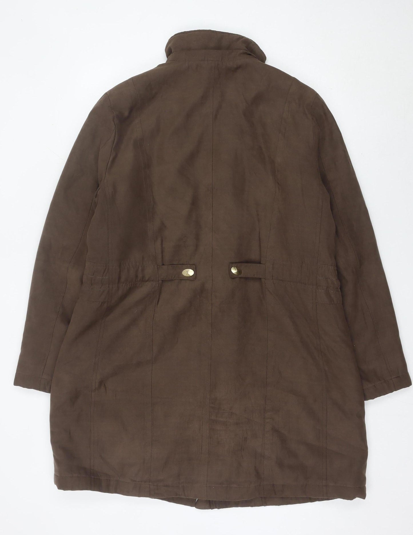 Womens UK Size L Anna Rose Brown Overcoat