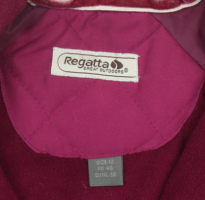 Womens UK Size 12 Regatta Pink Quilted Coat