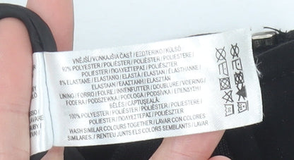 Primark Men Black L Bomber Jacket Polyester Blend Zip