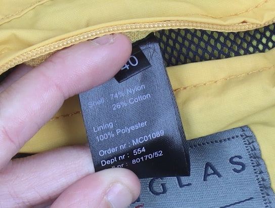 Mens UK Size 40 Douglas Yellow Basic Jacket