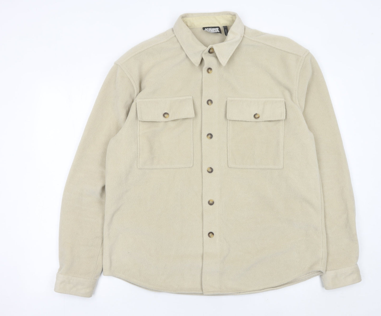Mens UK Size S Reclaimed Vintage Beige Basic Jacket