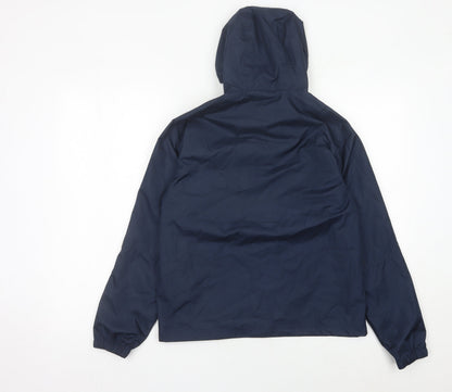 Manchester City Boys Blue 12-13Y Polyester Hooded Anorak Jacket