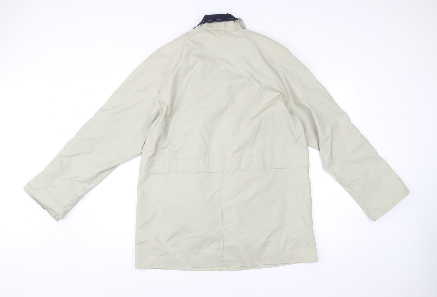 Damart Women’s Beige Mid-Length Rain Coat Size 16 Collared