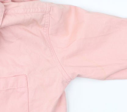 Urban Outfitters Women’s Pink XS Cotton Long Sleeve Jumpsuit