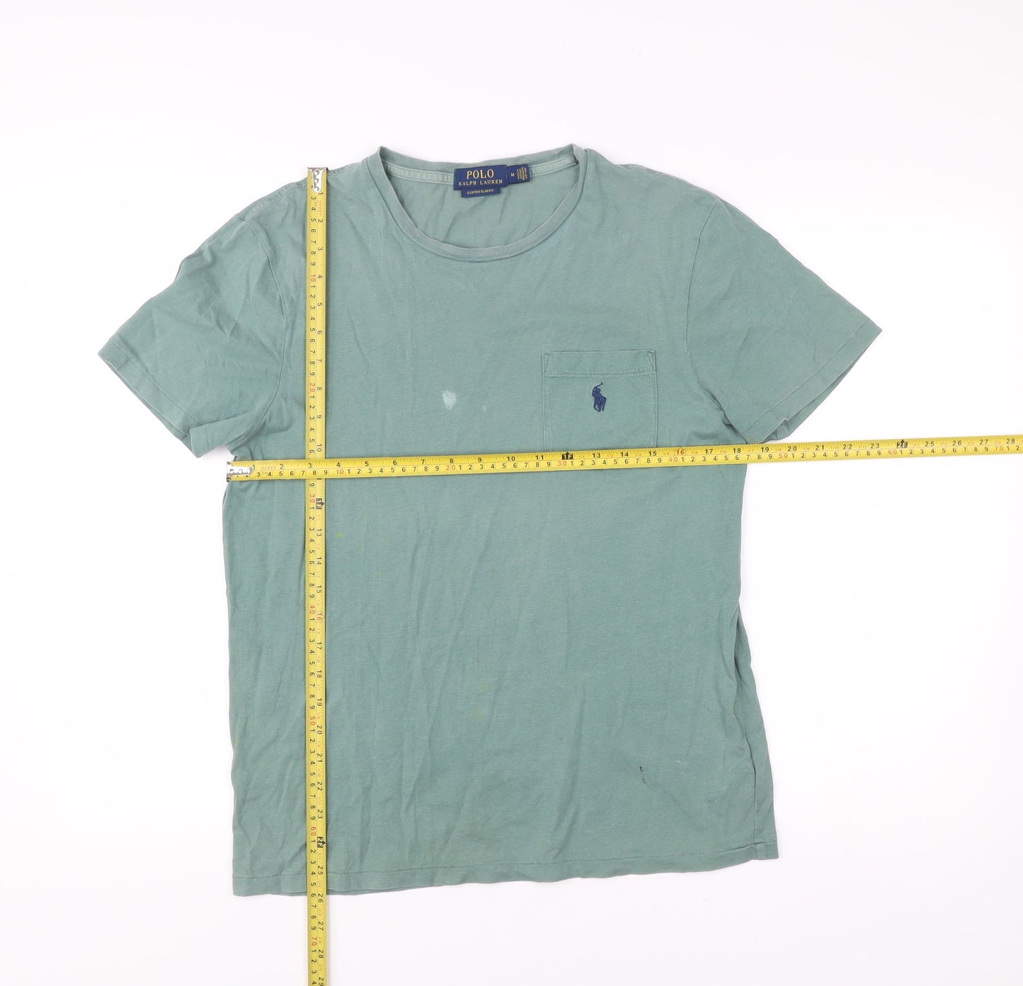 Ralph Lauren Men’s Green Slim Fit Cotton T-Shirt Size M