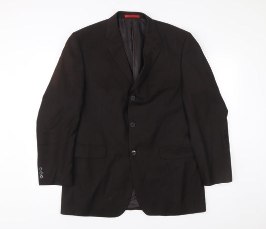Mens UK Size 42 Burton Regular Black Suit Jacket