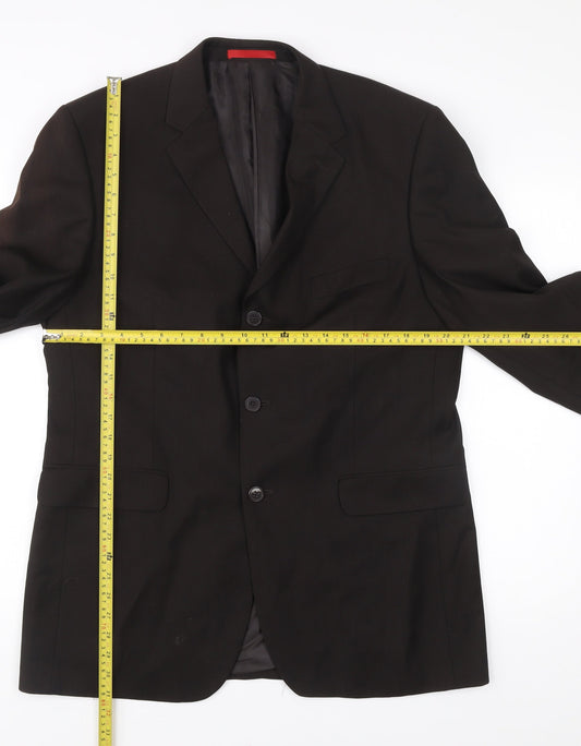 Mens UK Size 42 Burton Regular Black Suit Jacket