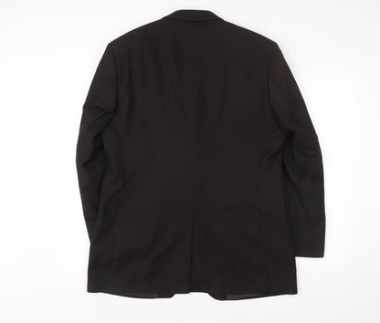 Mens UK Size 42 Burton Regular Black Suit Jacket