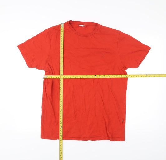 Springfield Men’s Red Cotton Crew Neck Short Sleeve T-Shirt L