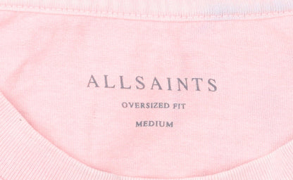 Mens UK Size M AllSaints Pink  T-Shirt