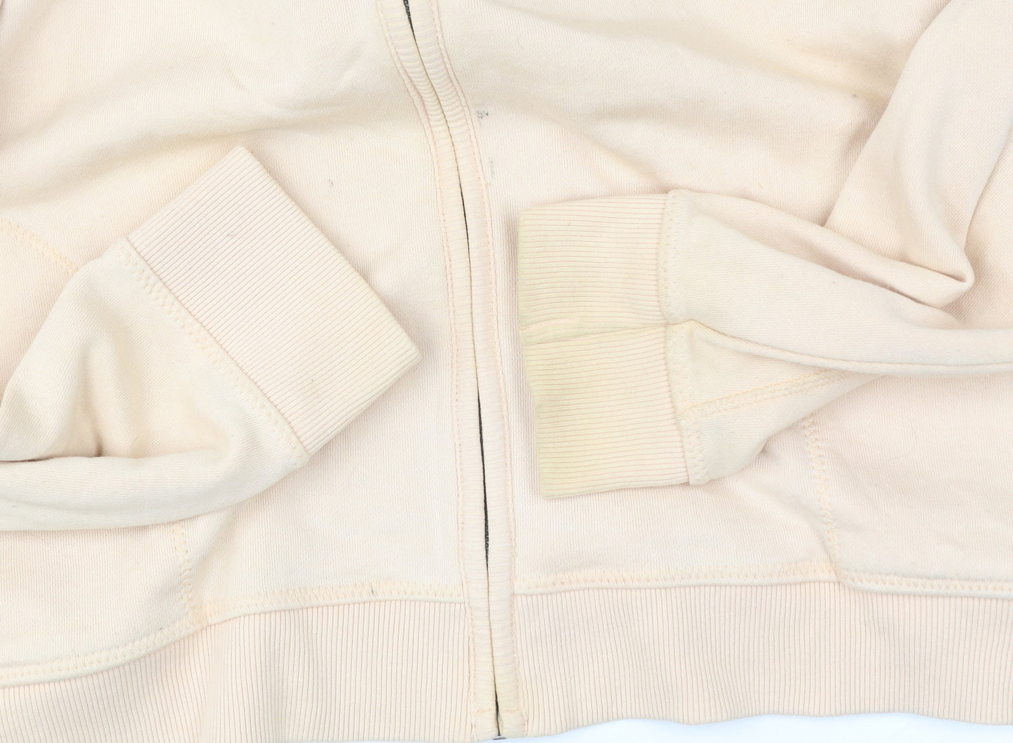 Mens UK Size L Fat Face Beige Full Zip Hoodie