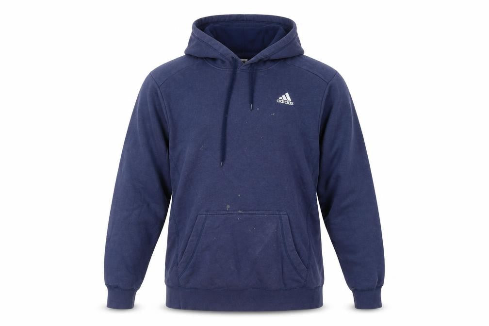 Mens UK Size M adidas Blue Pullover Hoodie
