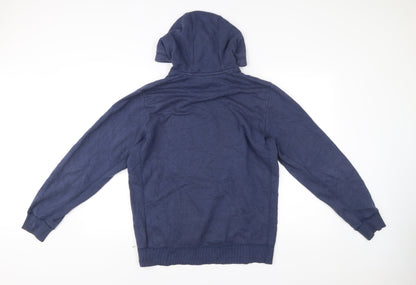 Adidas Men's Blue Pullover Hoodie Size M Regular Fit