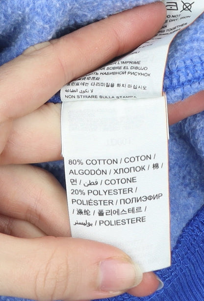 Superdry Men’s Blue Full Zip Hoodie S Logo Athletic Track Field