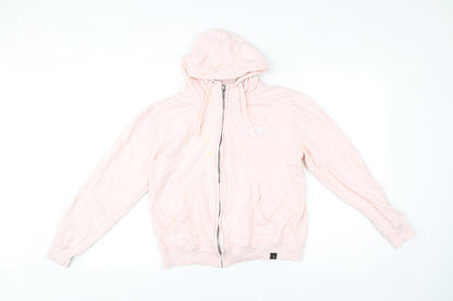 Redwood Women Pink Full Zip Hoodie Size M Cotton Blend