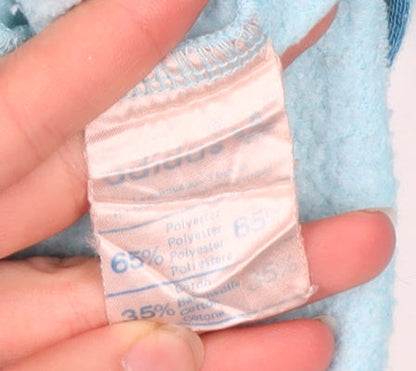 Adidas Men's Blue Crew Neck Graphic Sweatshirt Size M Vintage