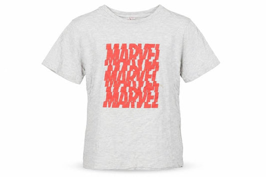 Marvel Boys Grey Graphic T-Shirt 7-8 Years Short Sleeve Casual Superhero