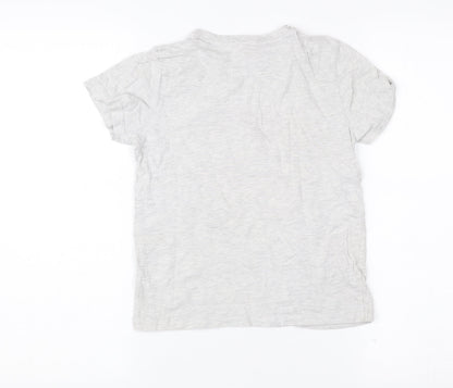 Marvel Boys Grey Graphic T-Shirt 7-8 Years Short Sleeve Casual Superhero