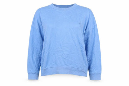 Betty & Co Women’s Blue Sweatshirt Size 12 Pullover Cotton Crew Neck