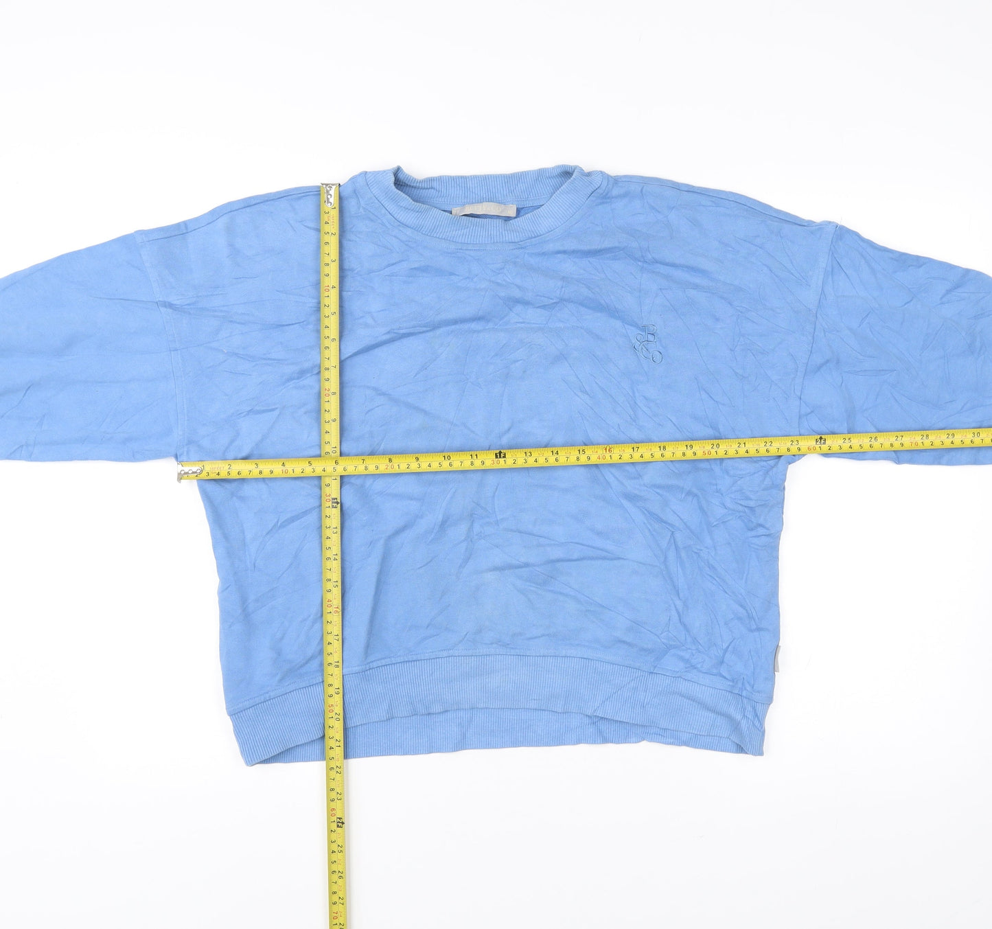 Betty & Co Women’s Blue Sweatshirt Size 12 Pullover Cotton Crew Neck
