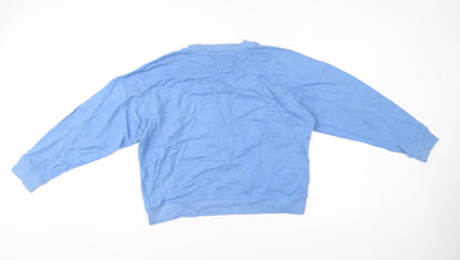 Betty & Co Women’s Blue Sweatshirt Size 12 Pullover Cotton Crew Neck