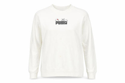 Womens UK Size S PUMA White Pullover Sweatshirt