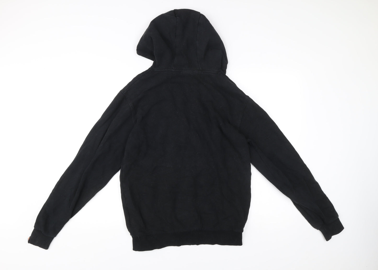 Ellesse Womens Black Hoodie UK 12 Pullover Logo Graphic Sweatshirt