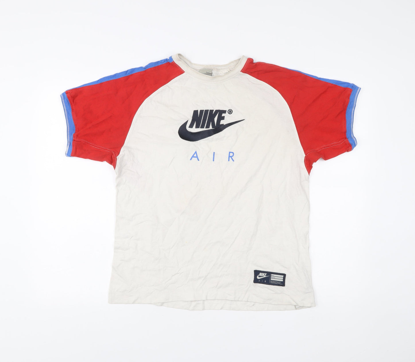 Nike Air Vintage Mens Multicoloured M Crew Neck T-Shirt 90s Sportswear