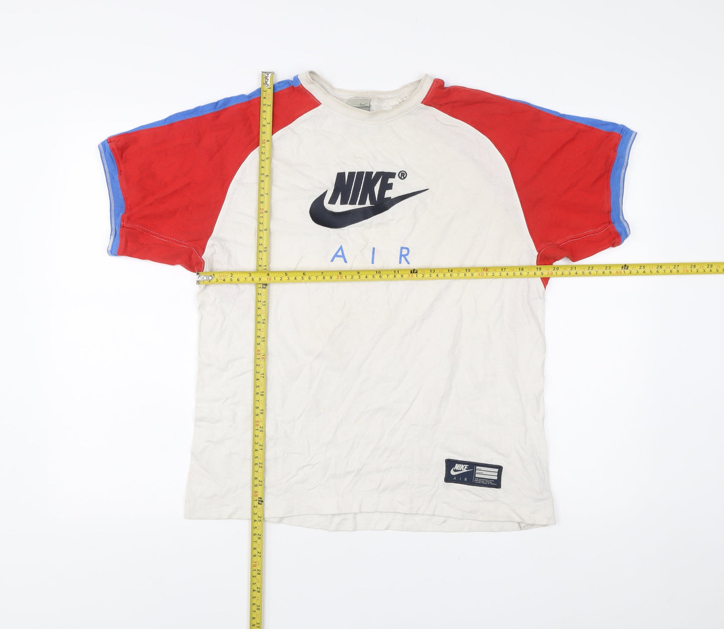 Nike Air Vintage Mens Multicoloured M Crew Neck T-Shirt 90s Sportswear