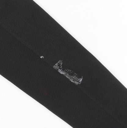 TCA Mens Black Small 1/4 Zip Sweatshirt Mock Neck Athletic Fit