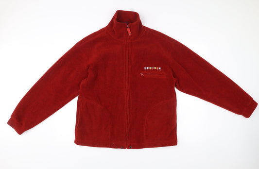 Mens UK Size S Villa Figueira Red Basic Jacket