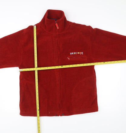 Mens UK Size S Villa Figueira Red Basic Jacket