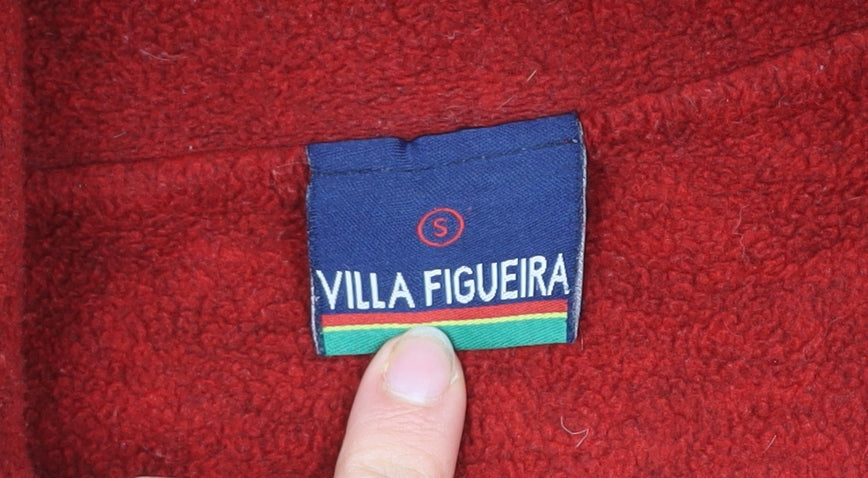Mens UK Size S Villa Figueira Red Basic Jacket