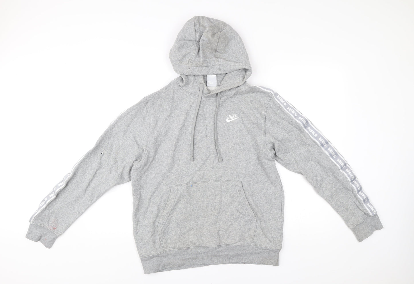 Mens UK Size S Nike Grey Pullover Hoodie