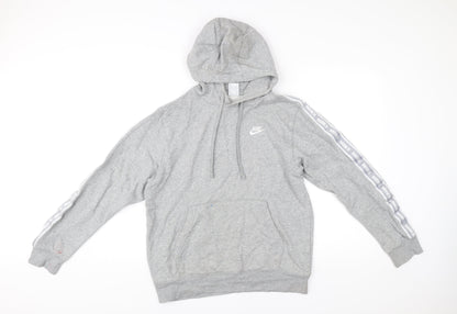 Mens UK Size S Nike Grey Pullover Hoodie