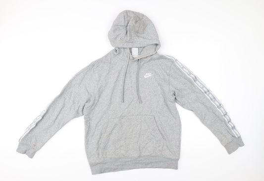 Mens UK Size S Nike Grey Pullover Hoodie