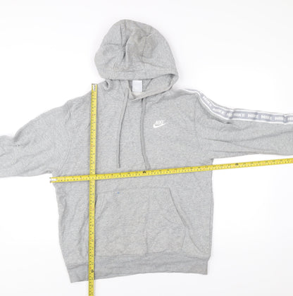 Mens UK Size S Nike Grey Pullover Hoodie