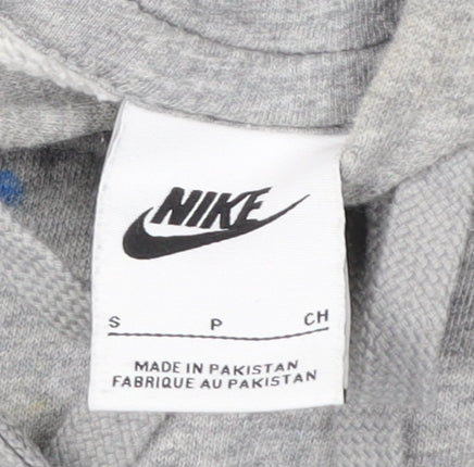 Mens UK Size S Nike Grey Pullover Hoodie