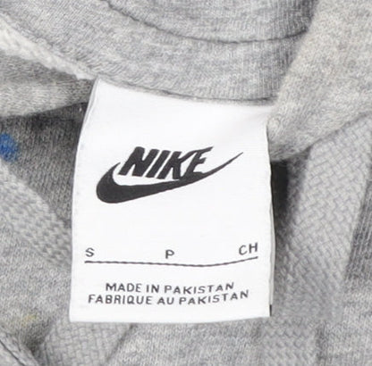 Mens UK Size S Nike Grey Pullover Hoodie